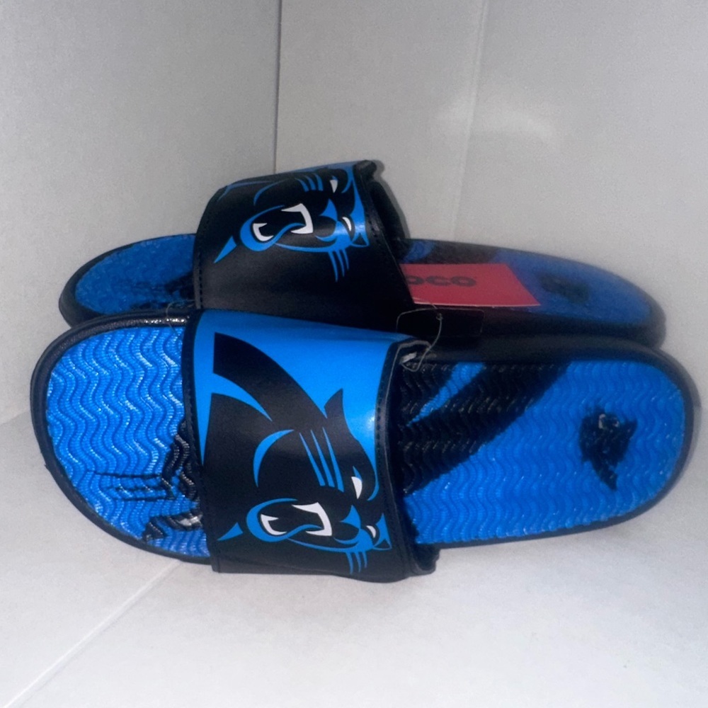 FOCO mens NFL Team Logo Athletic Sport Shower Flip Flop Sandals size 9-10 - Picture 3 of 4